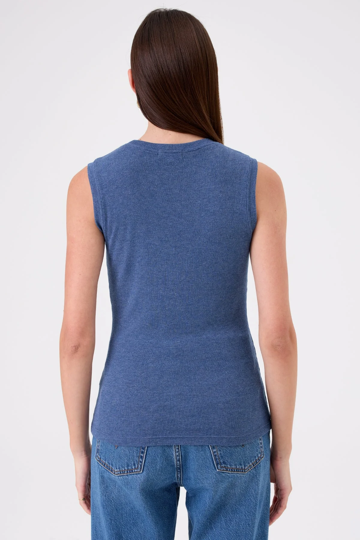 Ribbed Sleeveless Tee