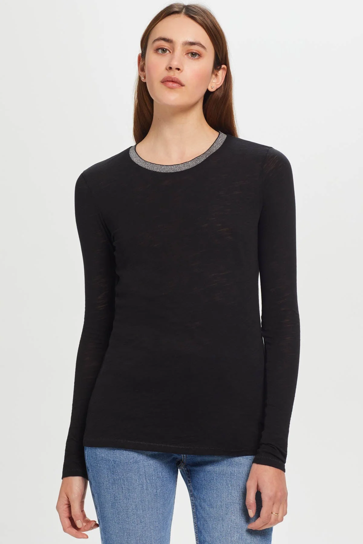 Long Sleeve Pav�� Ringer Tee