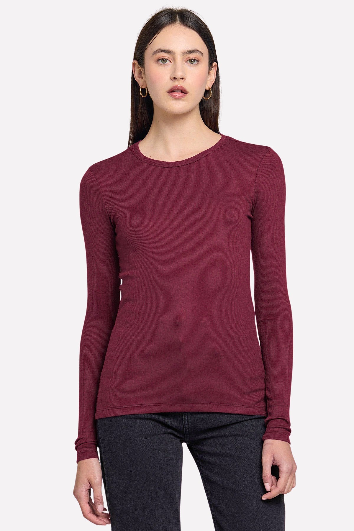 Ribbed Long Sleeve Tee