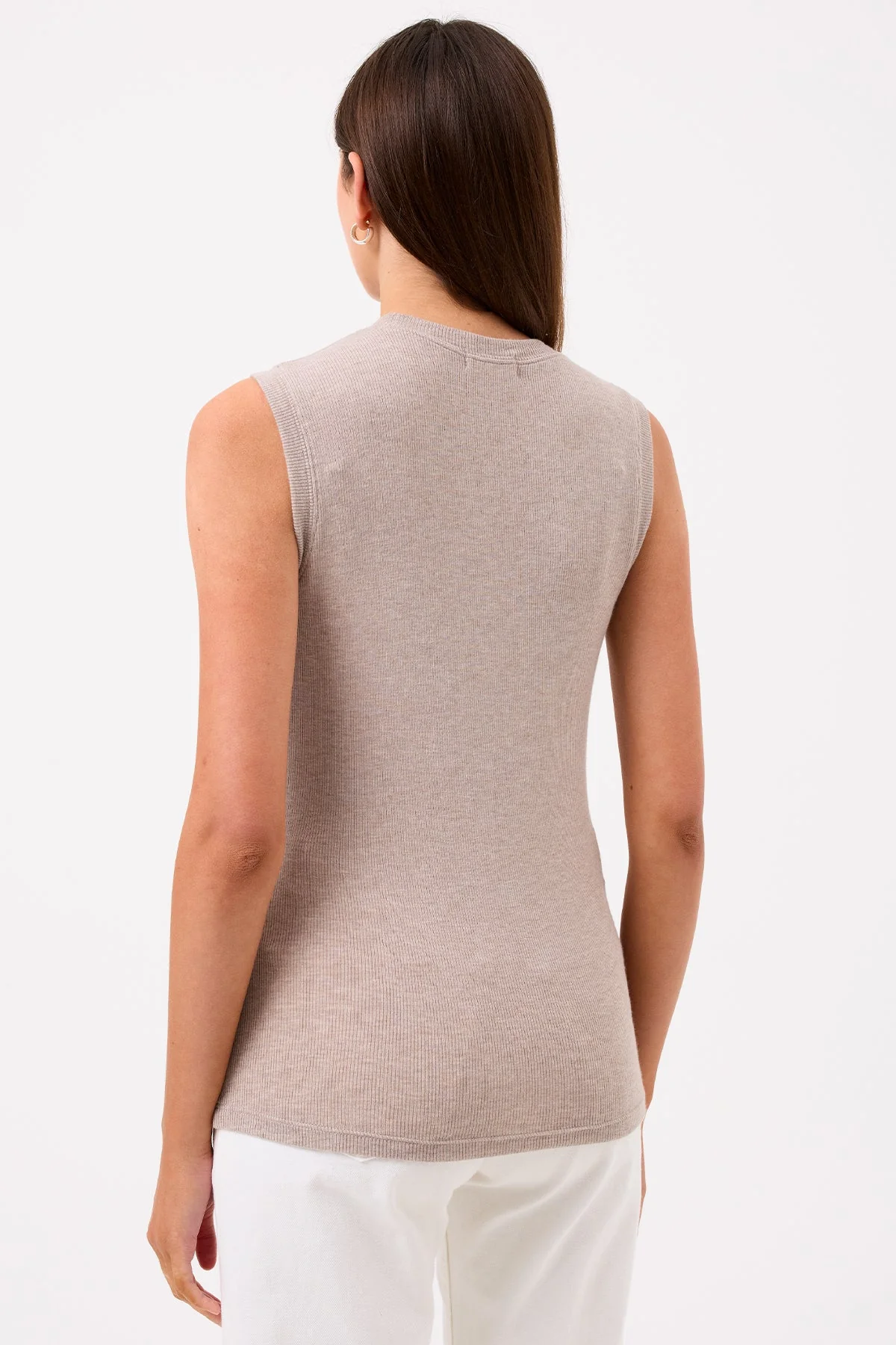 Ribbed Sleeveless Tee