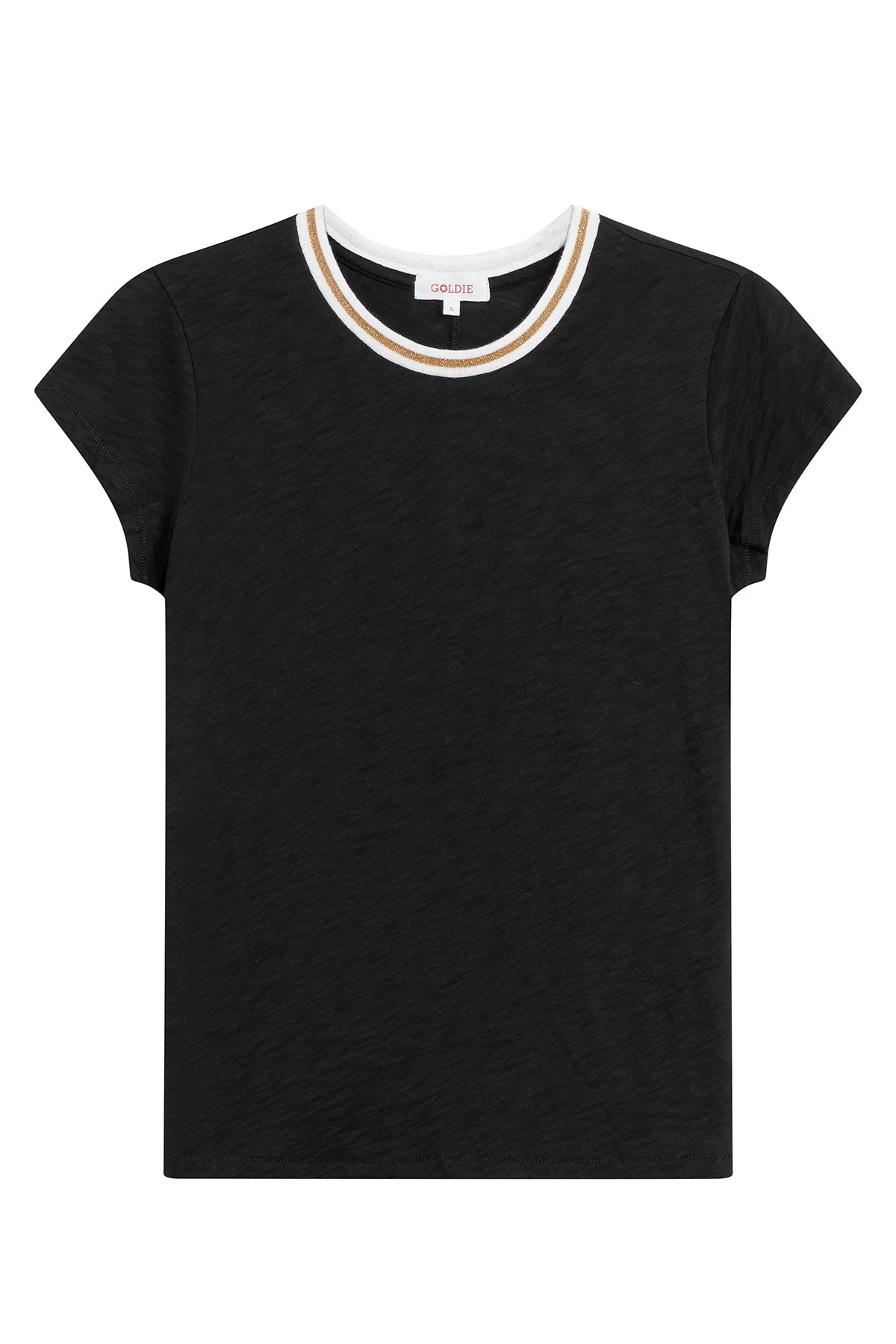 Metallic Tipped Ringer Tee