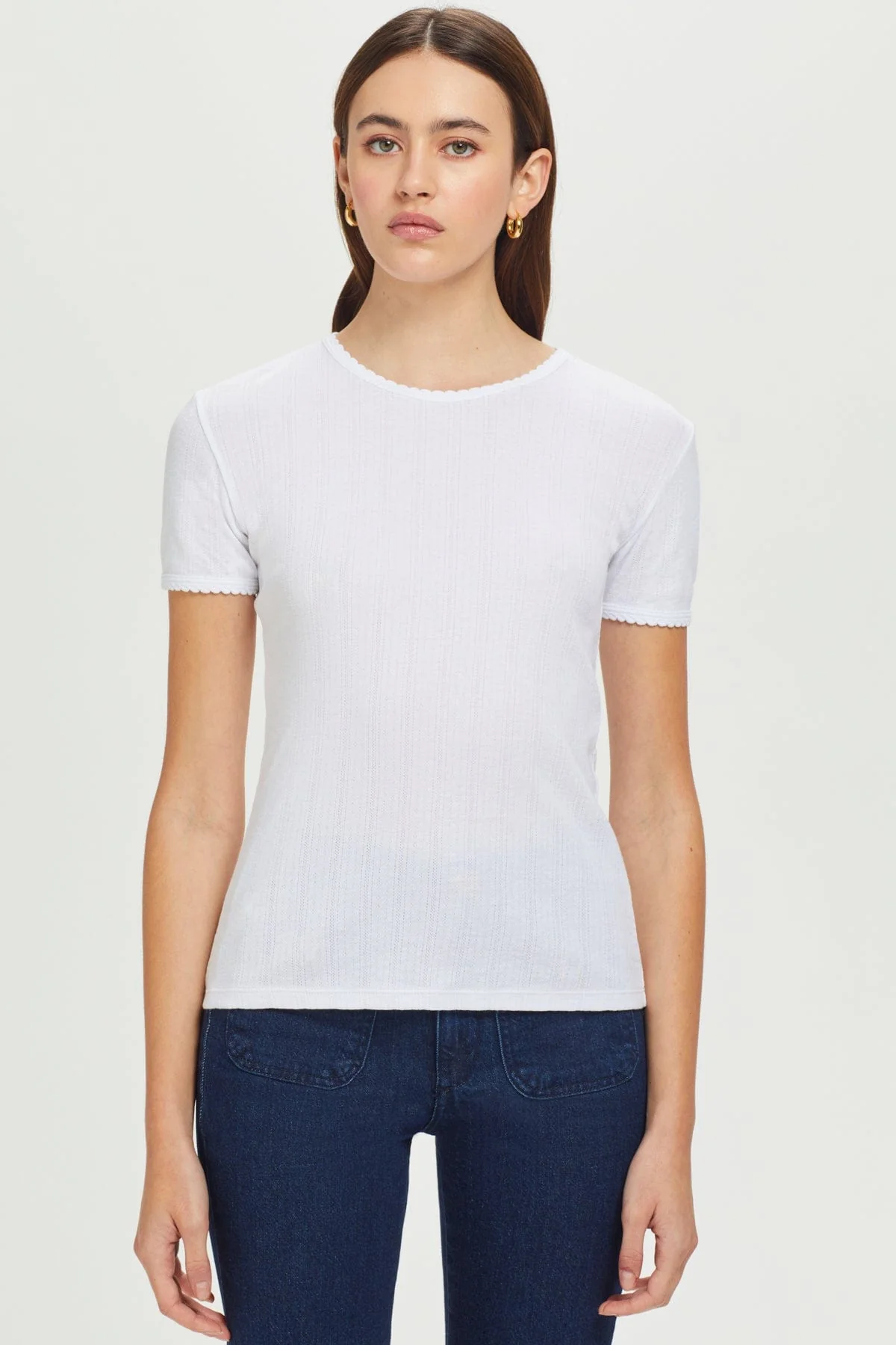 Pointelle Tee