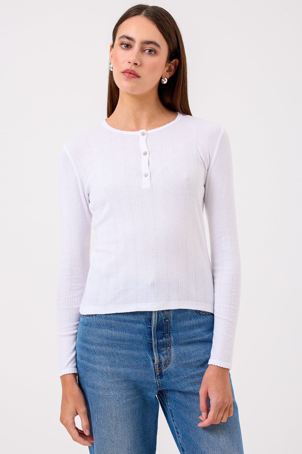 Sloane Pointelle Henley