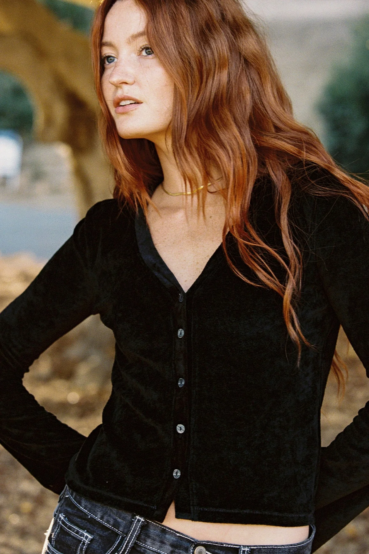 Velour Crush Cardigan