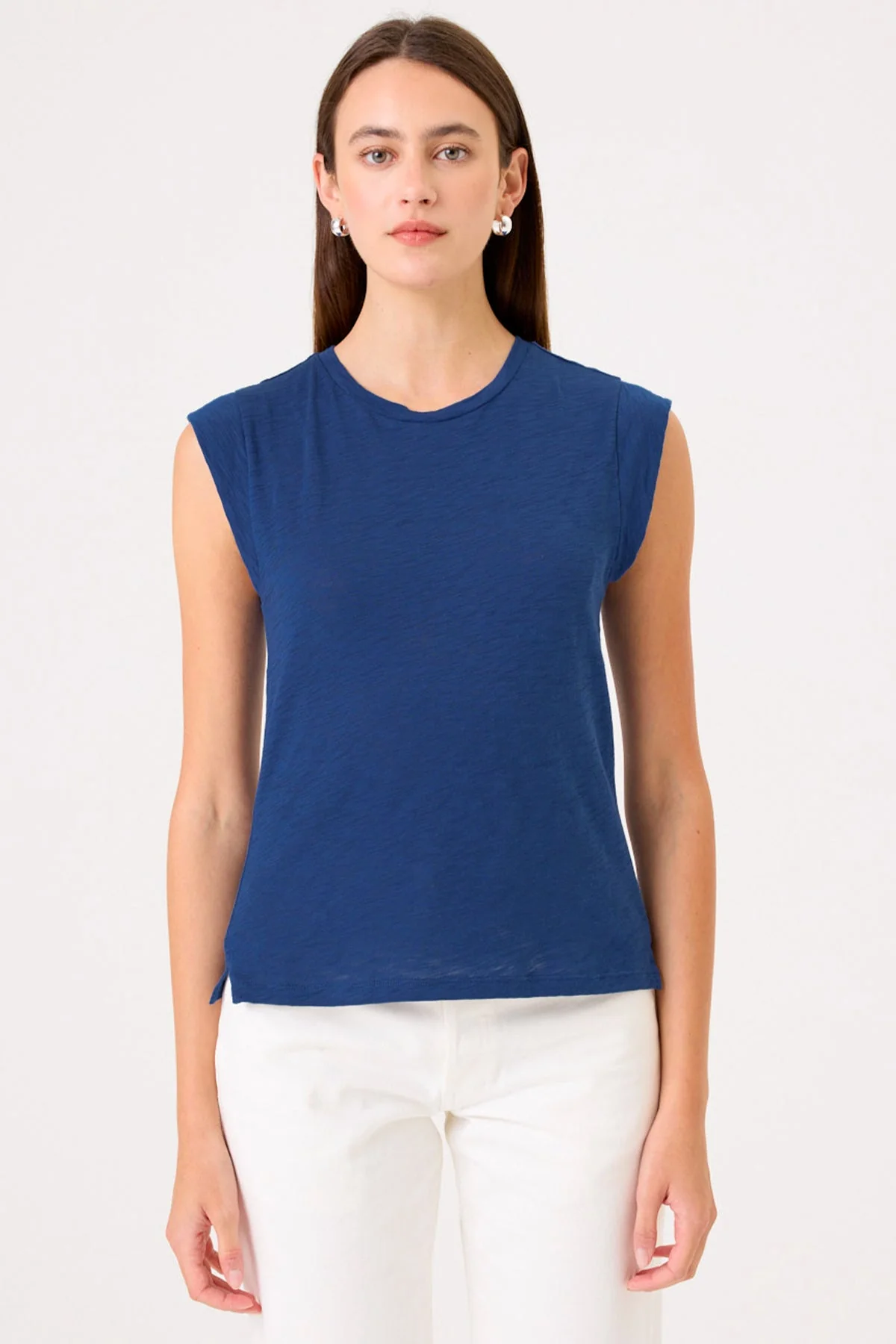 Signature Slub Cap Sleeve Tee