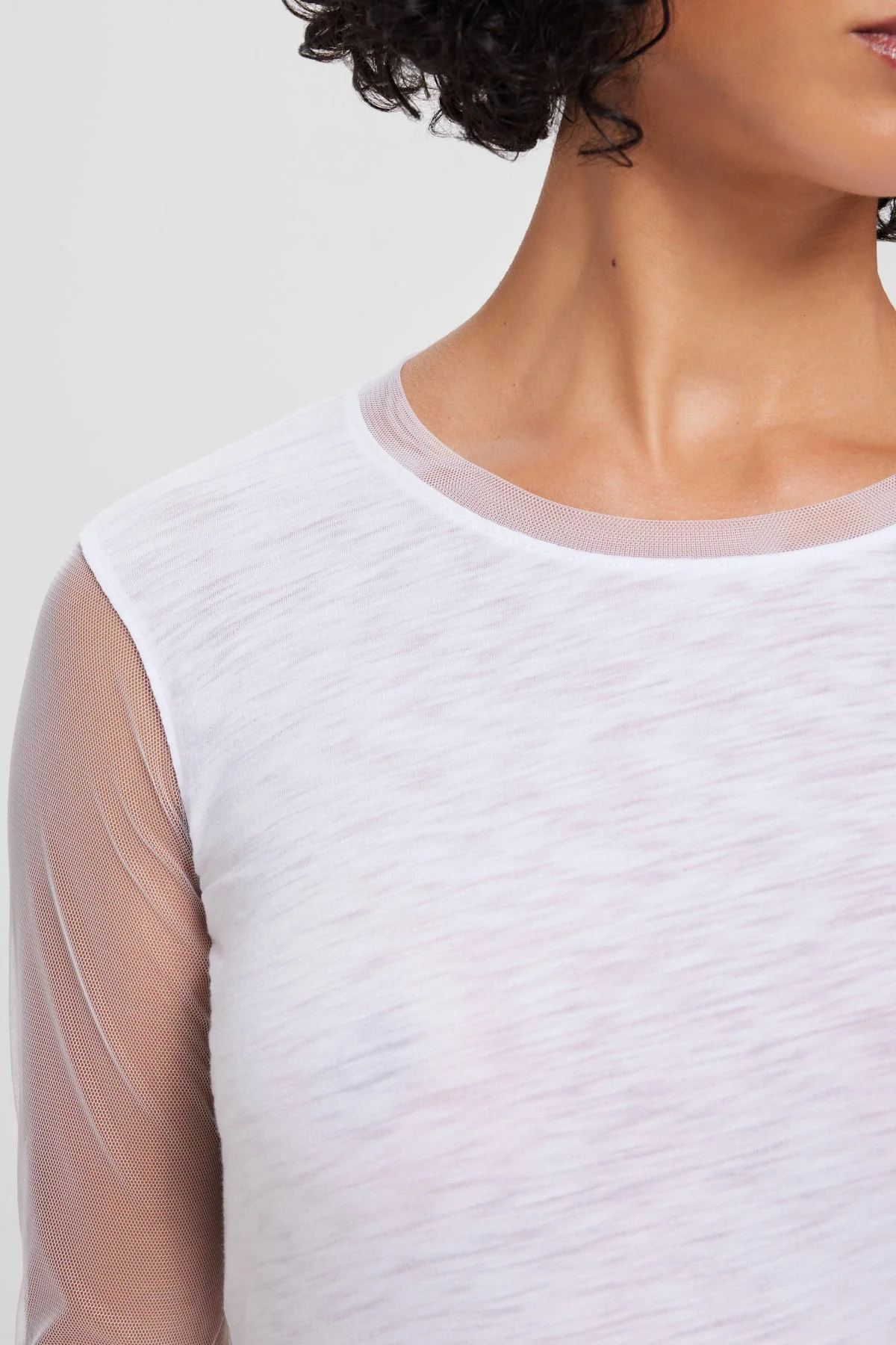 Tulle Long Sleeve Tee