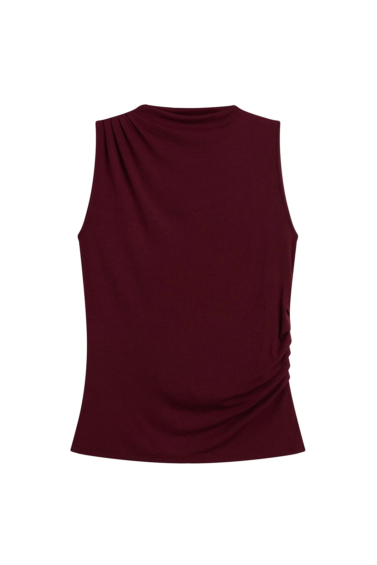 Athena Ribbed Draped Shell