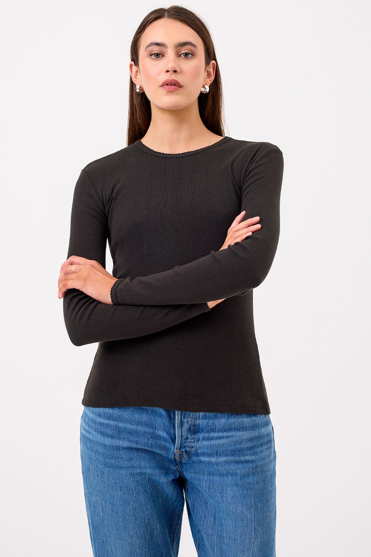 Blaire Pointelle Top