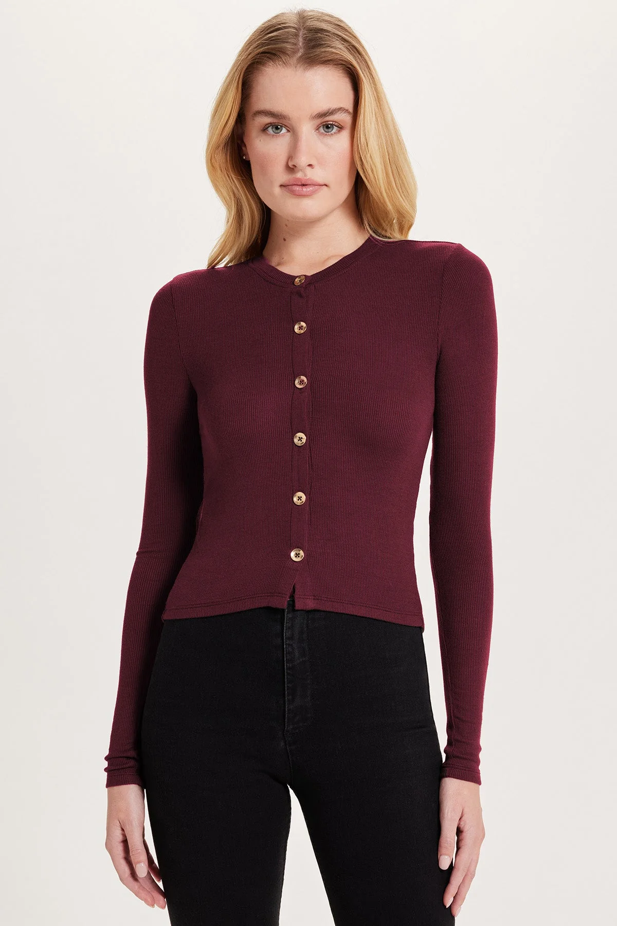 Marina Ribbed Crop Cardigan