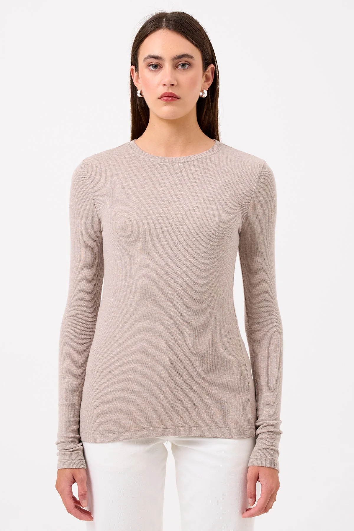 Ribbed Long Sleeve Tee