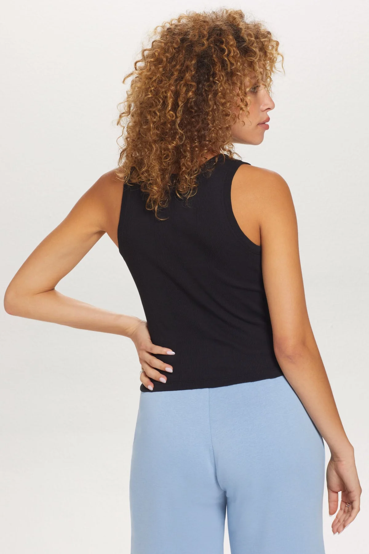 Variegated Rib Crop Tank