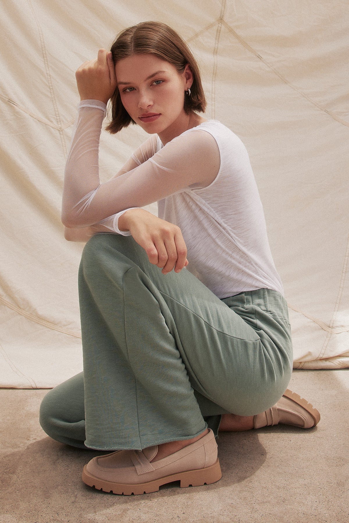 Tulle Long Sleeve Tee