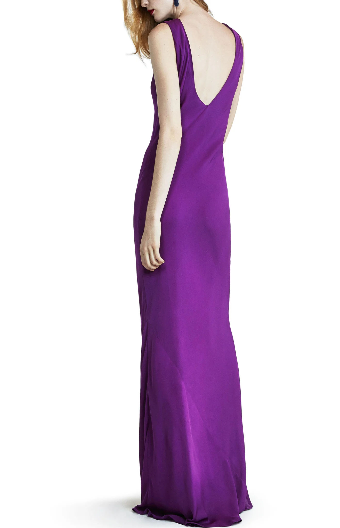 Bias Gown with Back V Detail