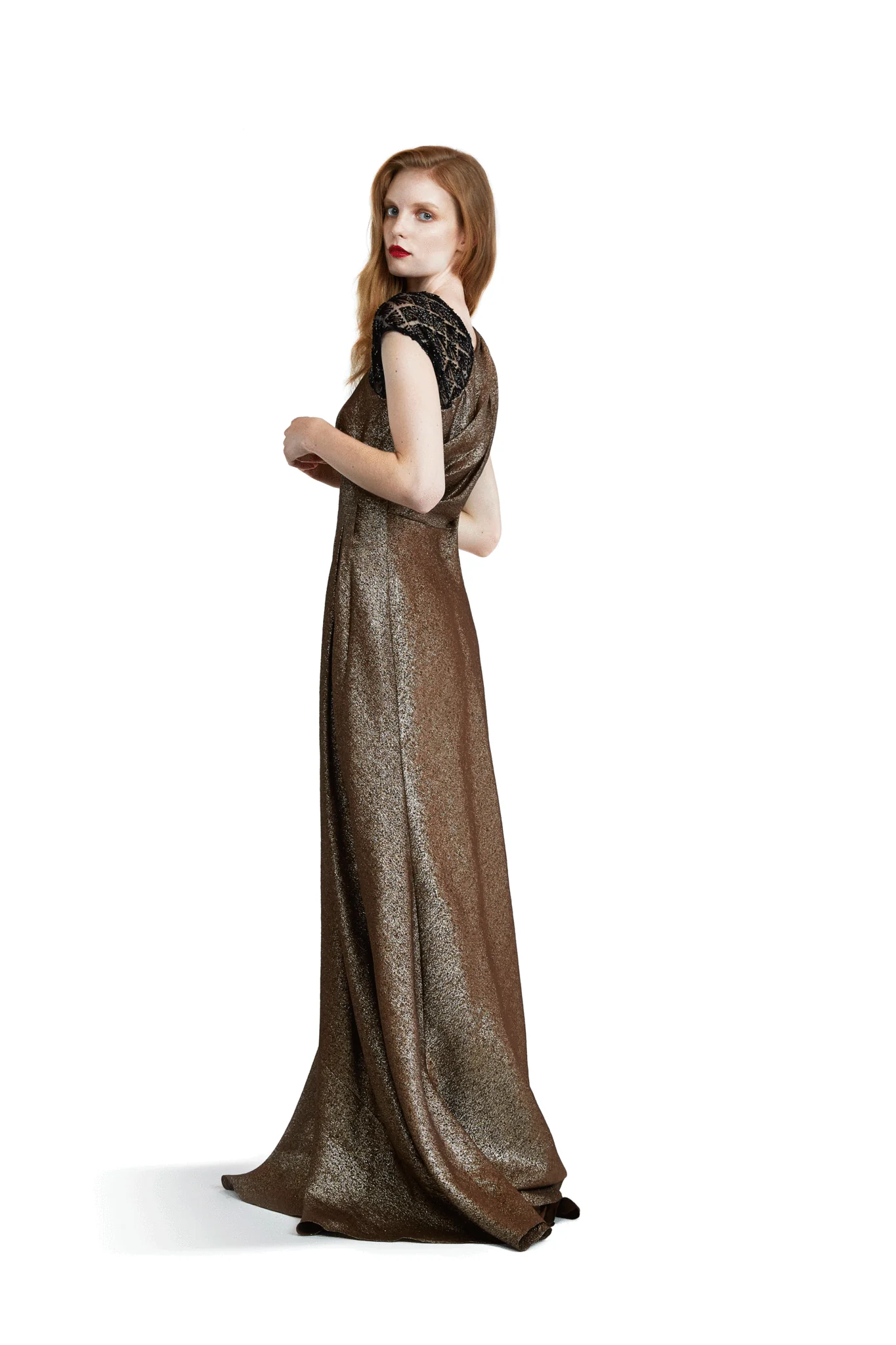 Asymmetrical Draped Gown