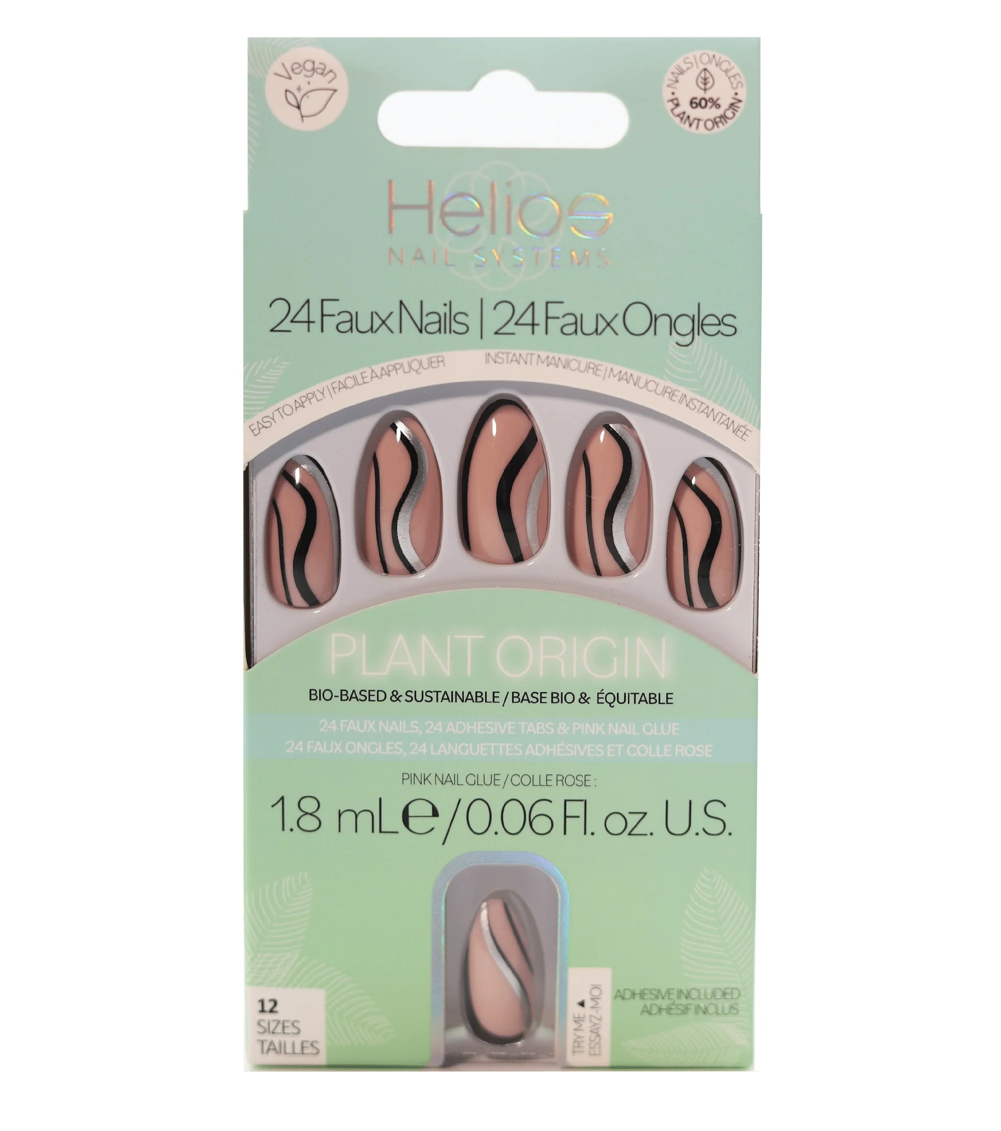 Helios Plant Blk Silver Swirl