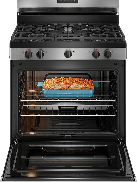 2025 5.1 Cu. Ft Freestanding Gas Range with Quick Boil Burner – Stainless Steel