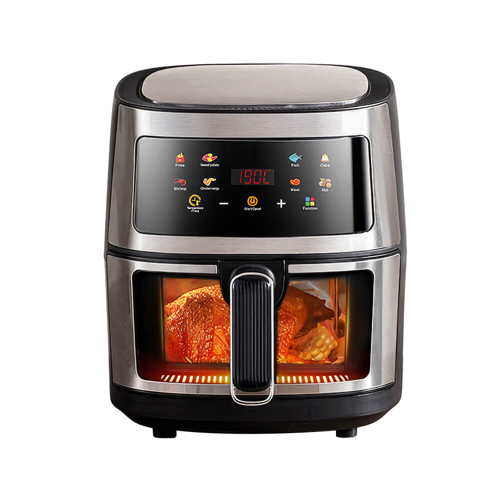5QT Visual Air Fryer Stainless Steel Smart Touch Screen