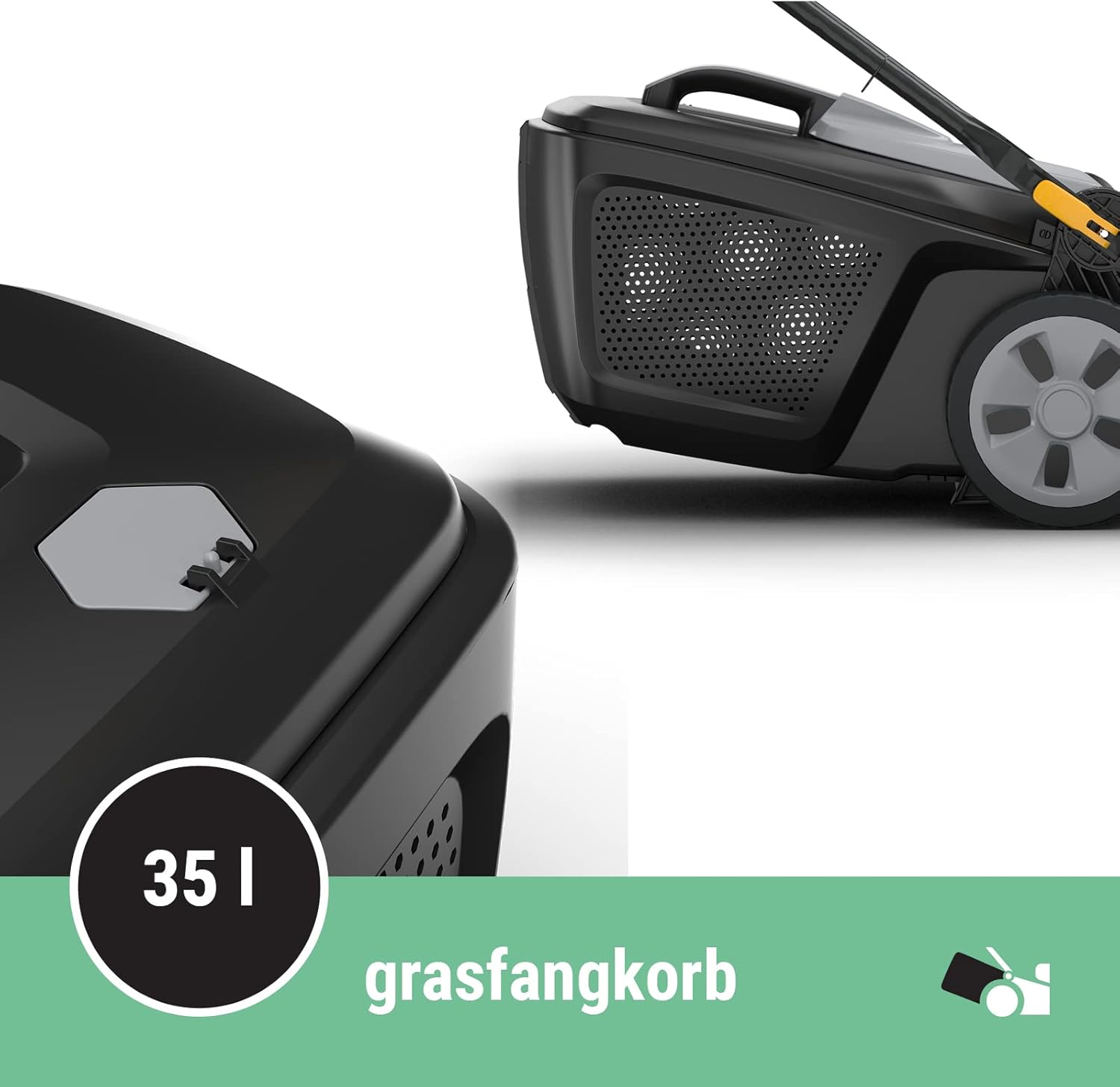 Alpina AL1 34 E Elektro-Rasenmher, Schnittbreite 34 cm, 1200 W, 35 L Kunststoff-Grasfangkorb