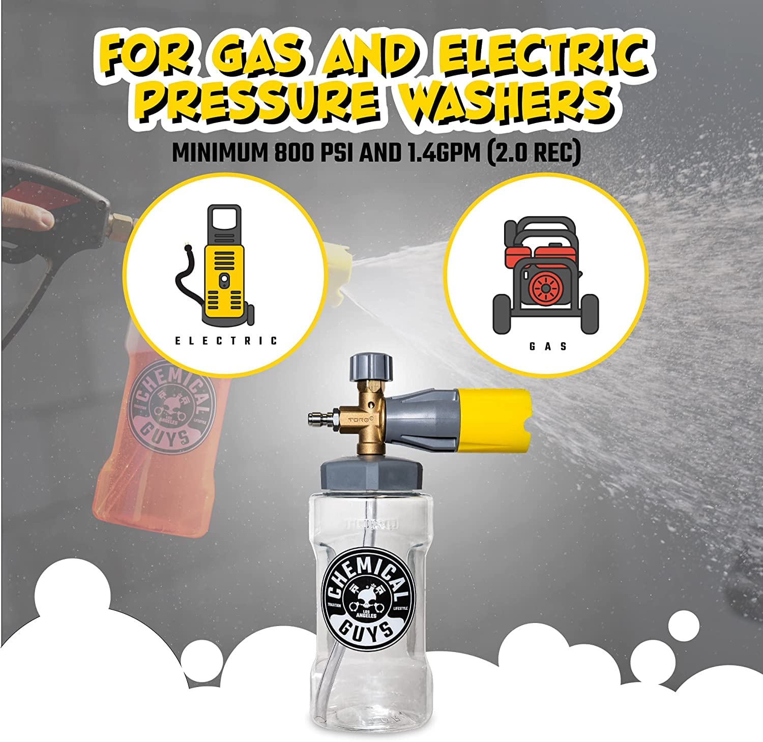 Chemical Guys Big Mouth Max Release Foam Cannon 34 oz Bottle