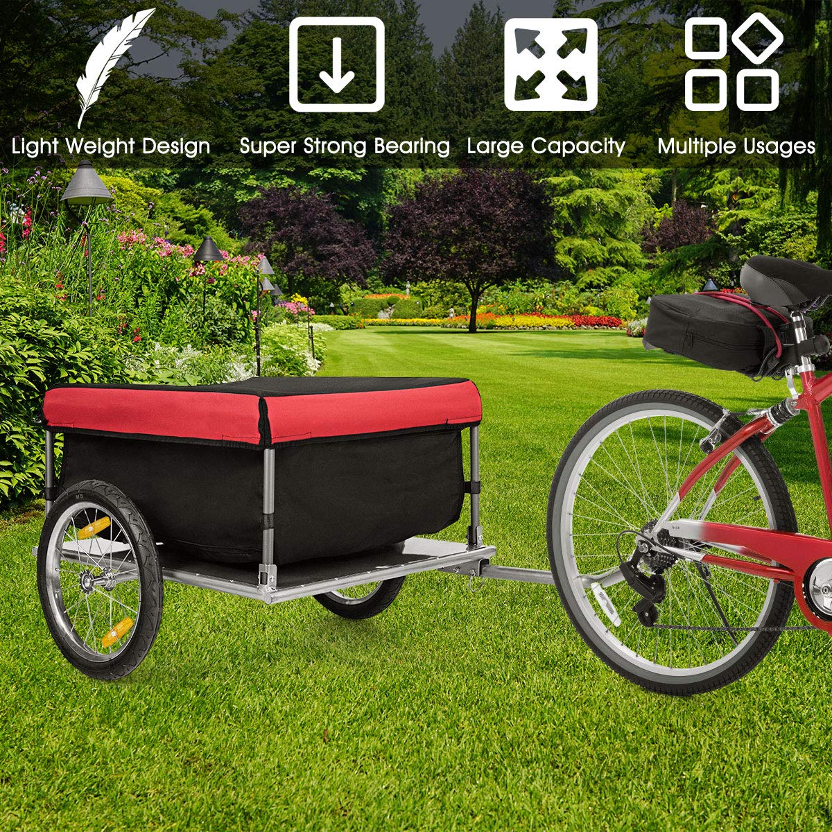 2025 Cargo Bike Trailer, Folding Frame Quick Release 16