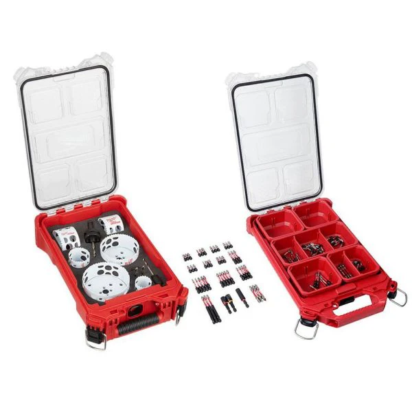 110-Piece Hole Dozer Bi-Metal Hole Saw Set SHOCKWAVE Driver Bit Set