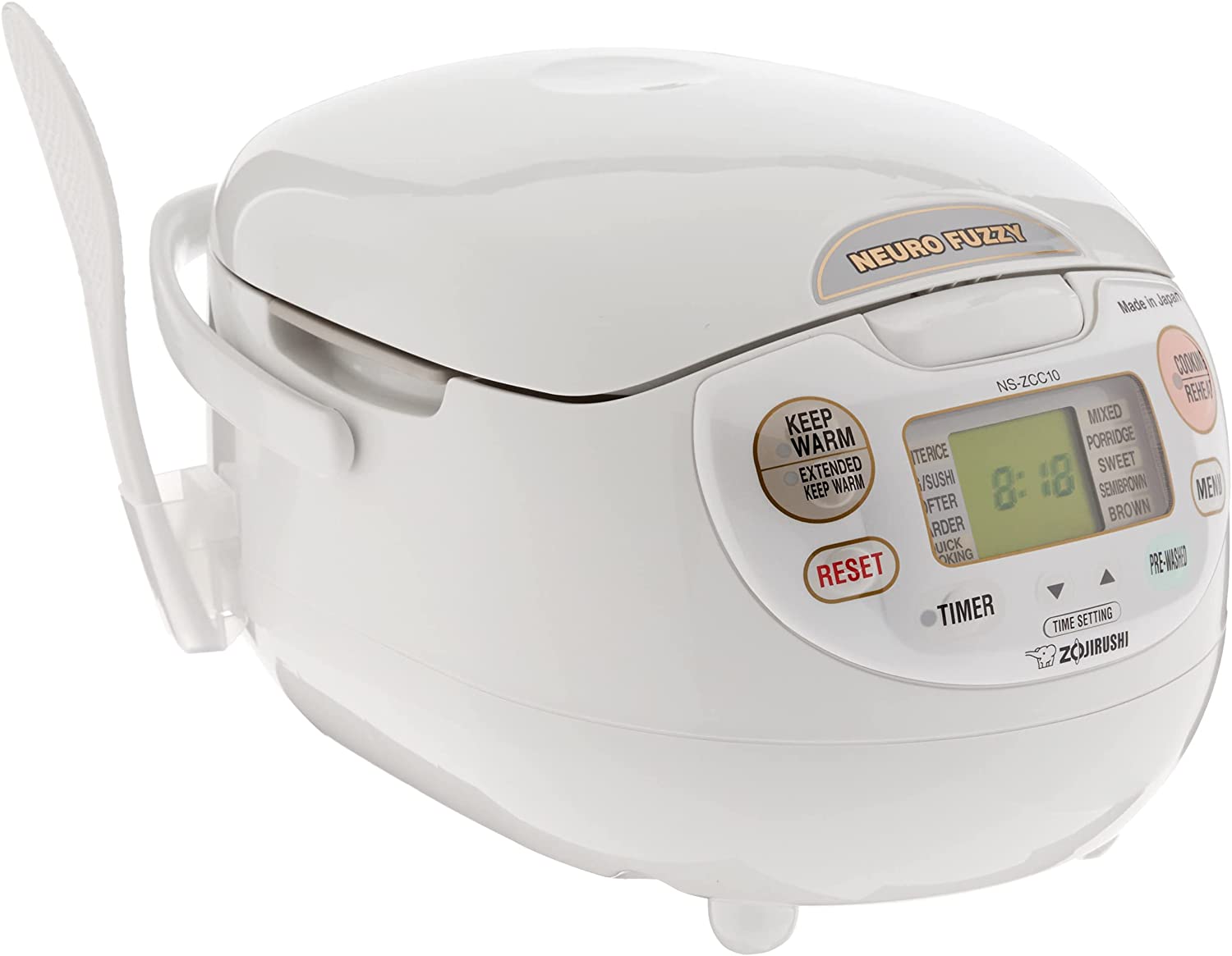 2025 Neuro Fuzzy Rice Cooker, 5.5-Cup, Premium White
