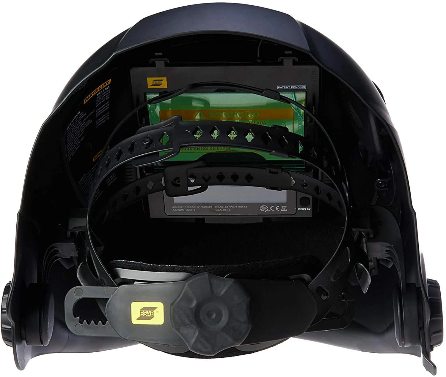 A50 Welding Helmet, Black, 3.93 x 2.36 in. (100 x 60 mm) Viewing Area.