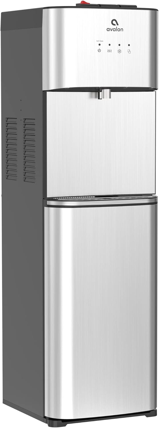 Limited Edition Self Cleaning Water Cooler Water Dispenser - 3 Temperature Settings - Hot, Cold & Room Water, Durable Stainless Steel Construction, Bottom Loading - UL Listed-Avalon