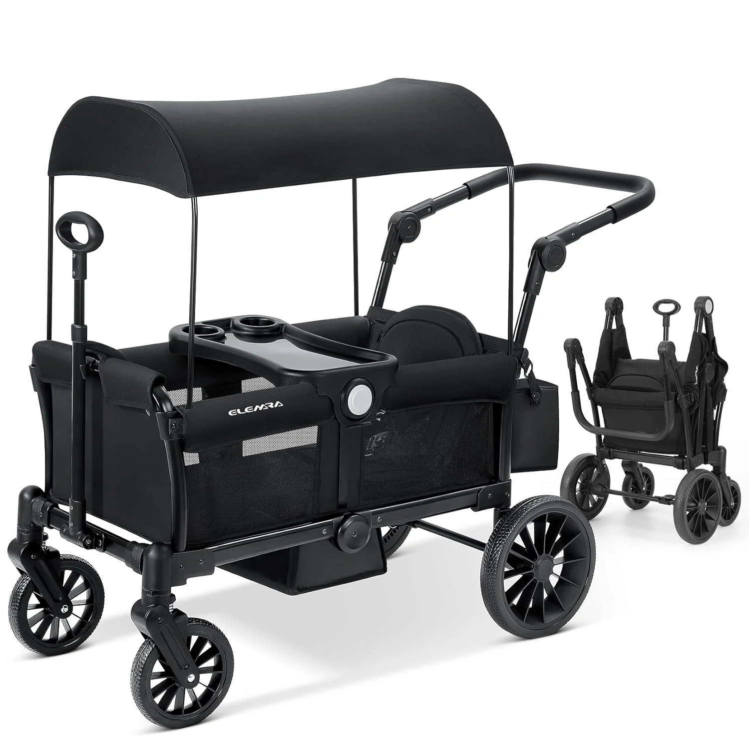 Stroller Wagon for 2 Kids Foldable Wagon Stroller
