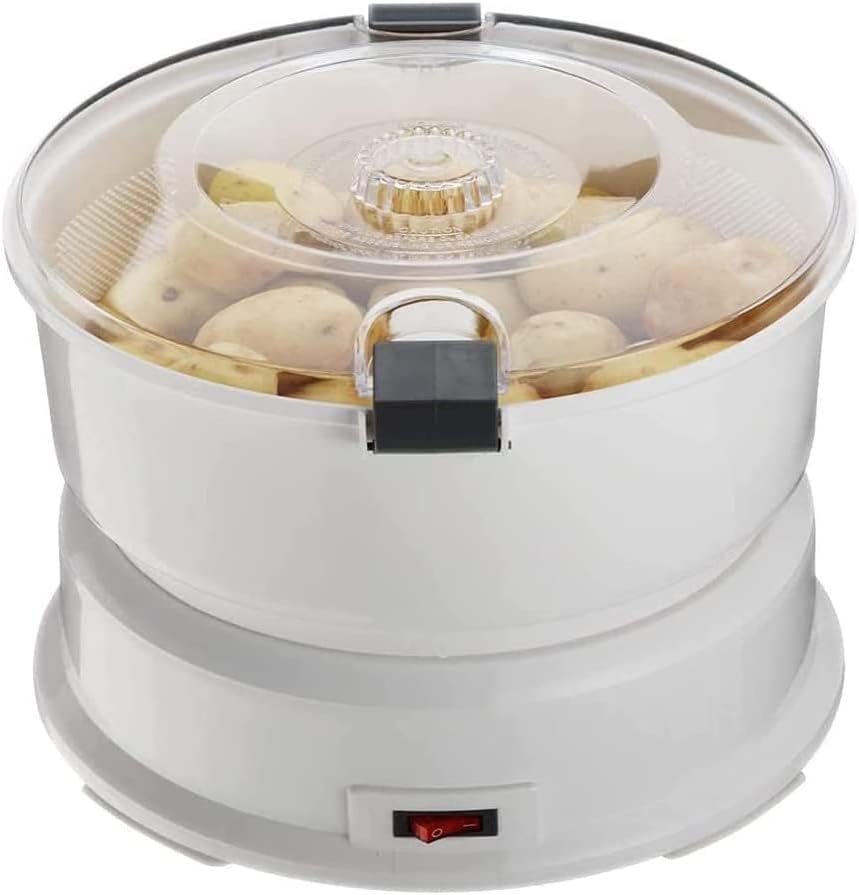 One Button Drive Potato Peeler, Electric Potato Peeler, Automatic Vegetable Peeler, Salad Spinner, Potato/Vegetable Dehydrator