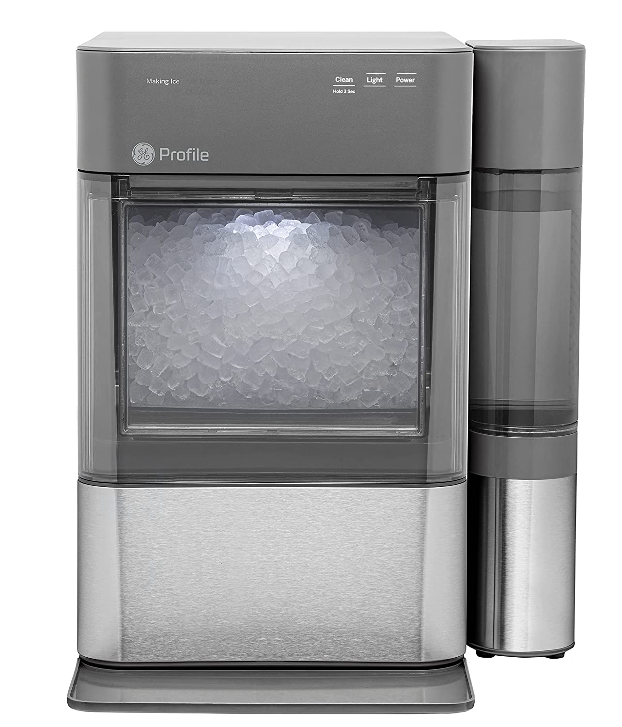 Profile Opal 2.0 | Countertop Nugget Ice Maker | Ice Machine with WiFi Connectivity | Smart Home Kitchen Essentials | Black Stainless