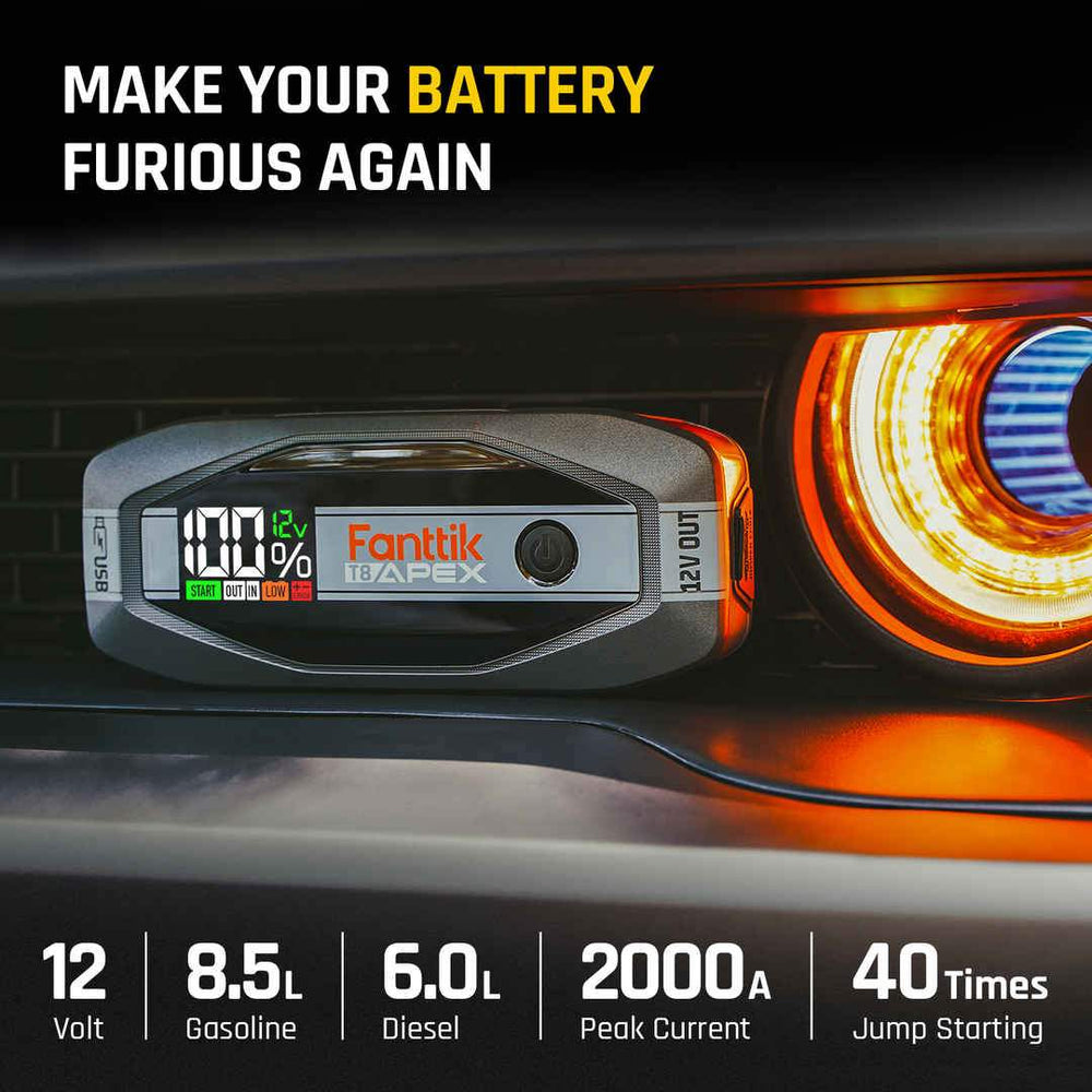 T8 APEX Jump Starter Standard Package and EVO 300 Portable Power Station