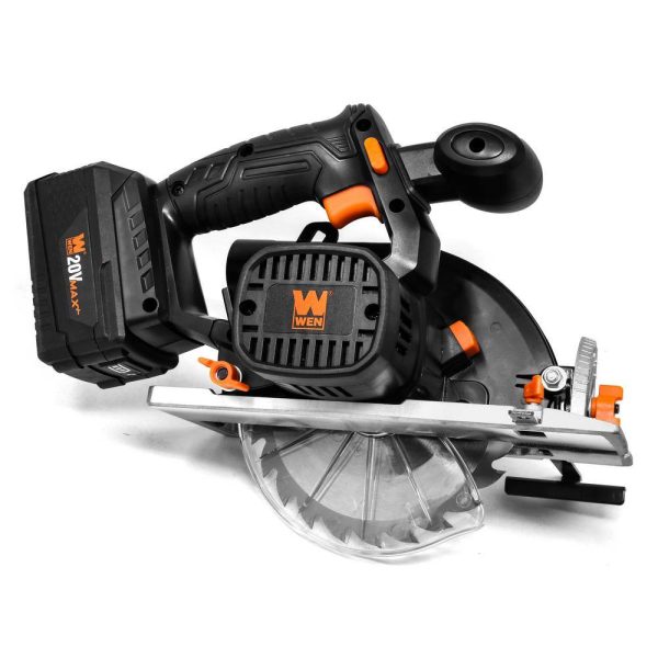 20625 20-Volt Max 6.5 in. Cordless Circular Saw with 4.0 Ah Lithium-Ion Battery and Charger