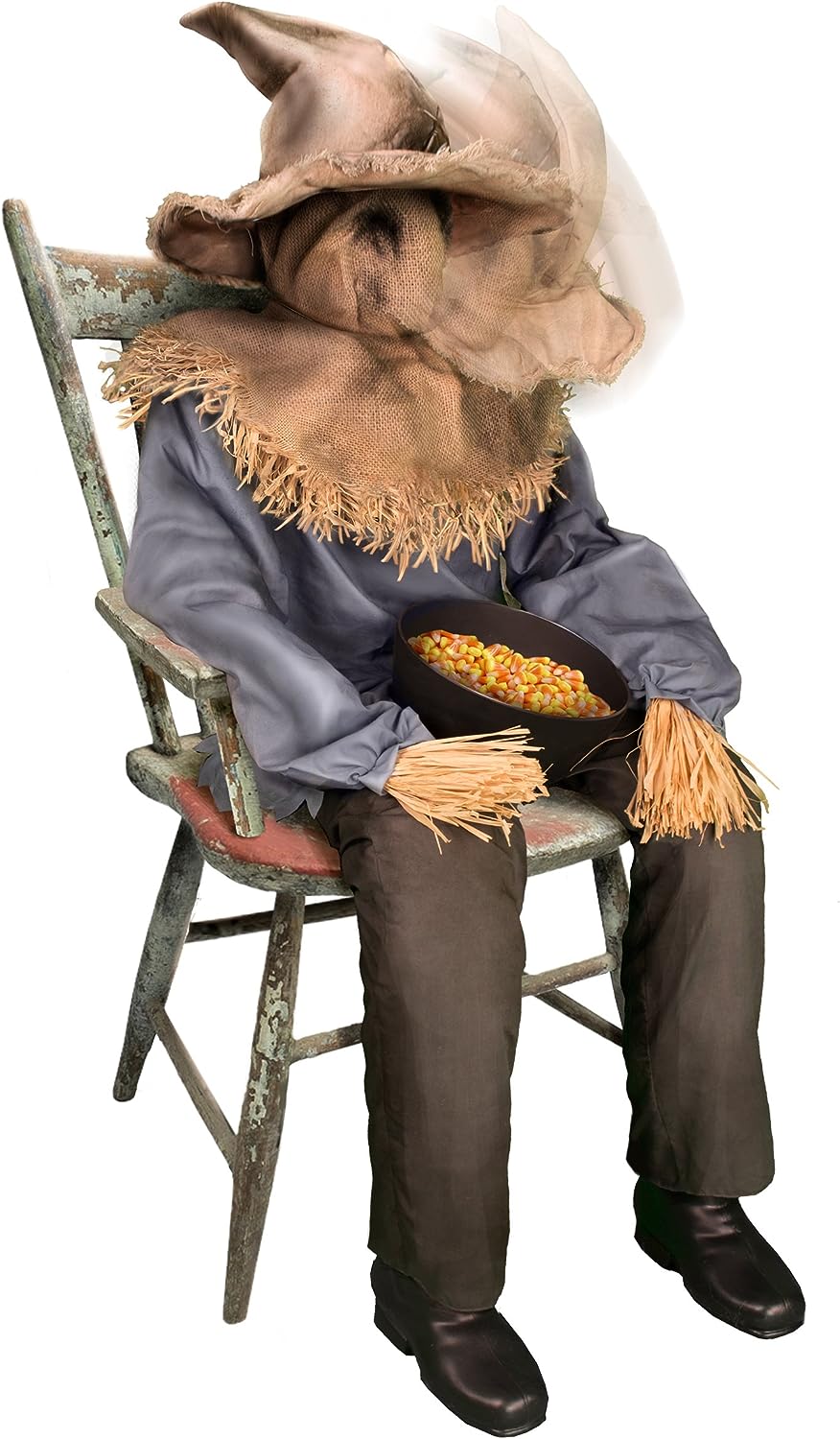 2025 Spiritual Halloween Sitting Scarecrow 4.5ft