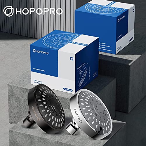 HOPOPRO NBC News Recommended 5 Modes High Pressure Shower Head 4.1 Inch