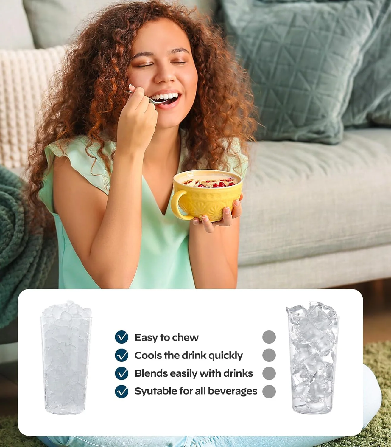 Ice Maker Countertop Silonn Chewable Pellet Ice Machine