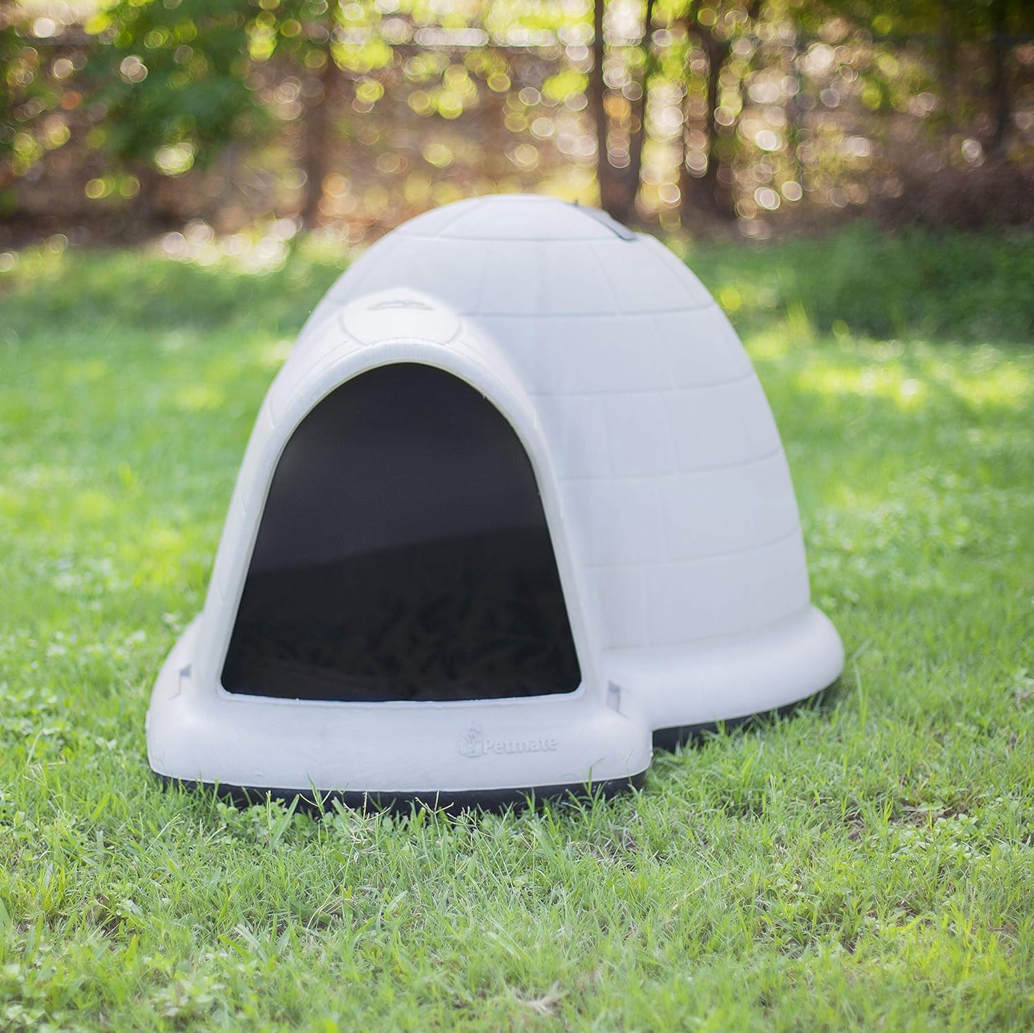 2025 Petmate Indigo Dog House (Igloo Dog House, Made in USA with 90% Recycled Materials, All-Weather Protection Pet Shelter) for XL Dogs -90 to 125 pounds, Made in USA