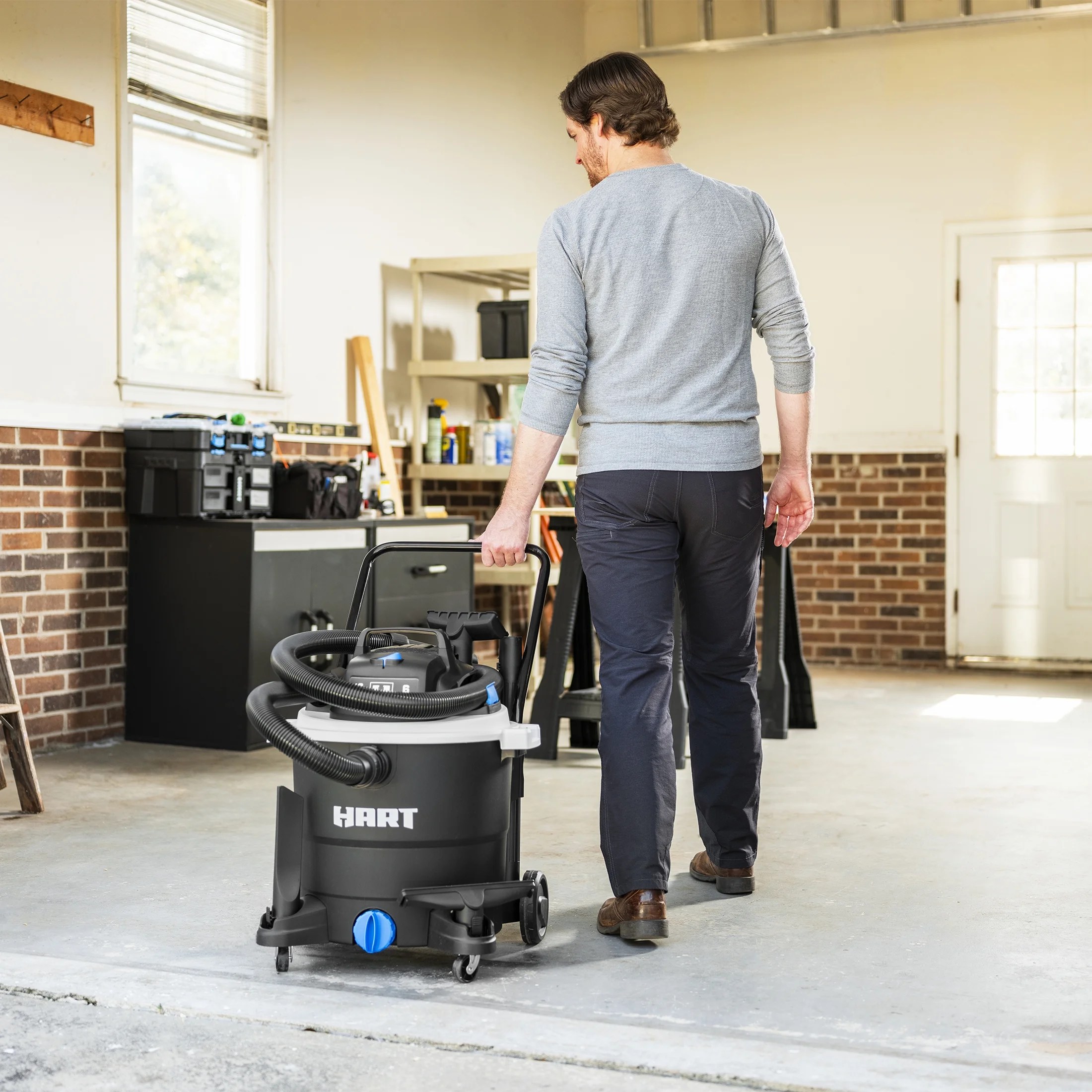 HART 12 Gallon 6 Peak HP Wet/Dry Vacuum, VOC1212PW 3701