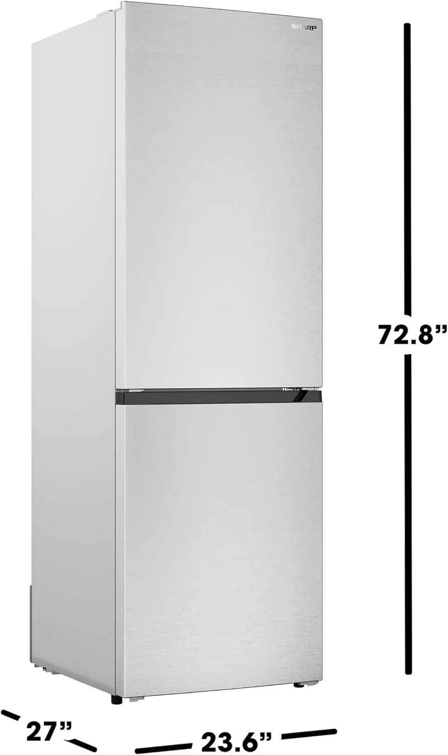 Sharp Bottom-Freezer Counter-Depth Refrigerator, 24 Inch, 11.5 Cubic Foot
