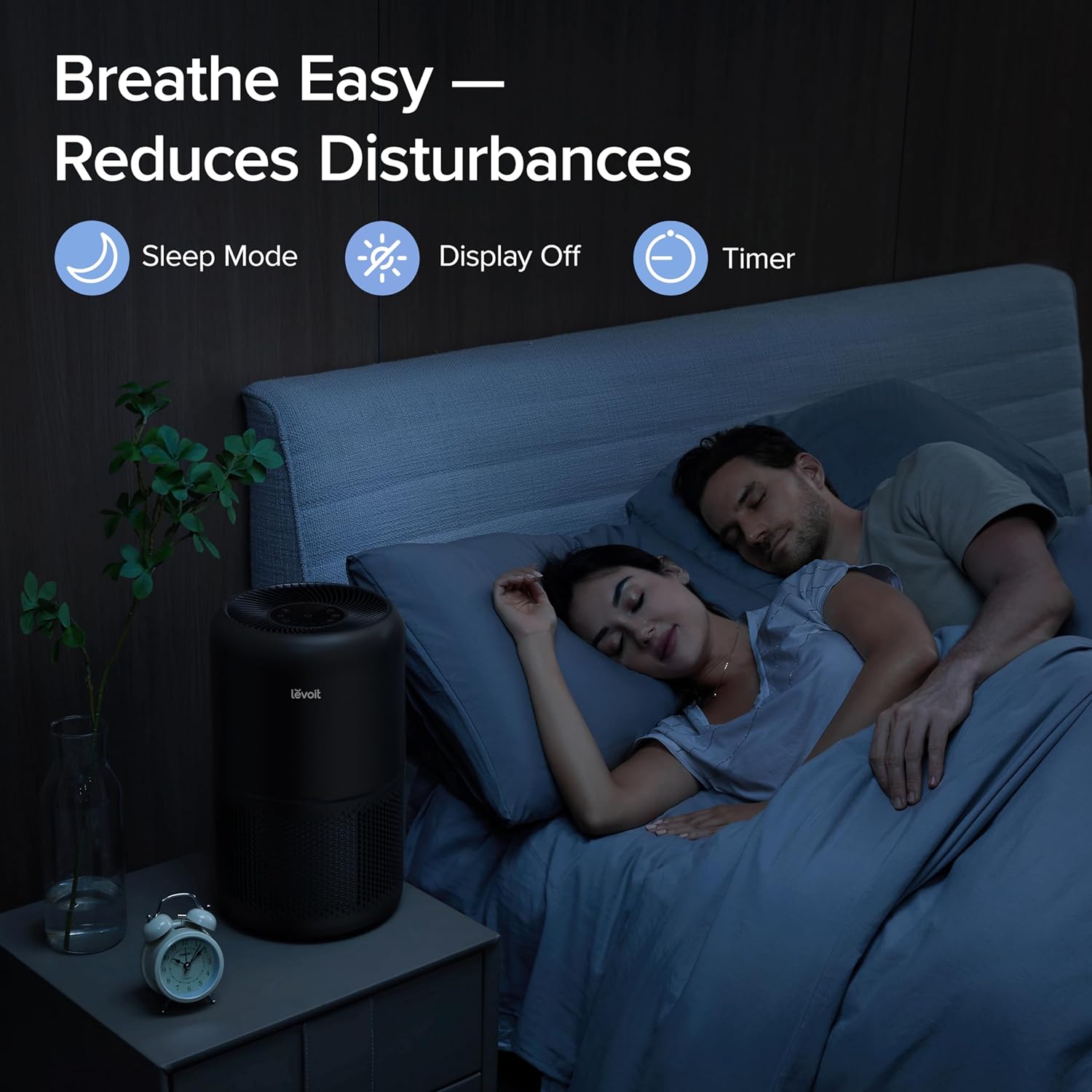 Air Purifier for Home Allergies Pets Hair in Bedroom & Standing Fan for Bedroom, 82ft CirculAir 120° Oscillating Fan