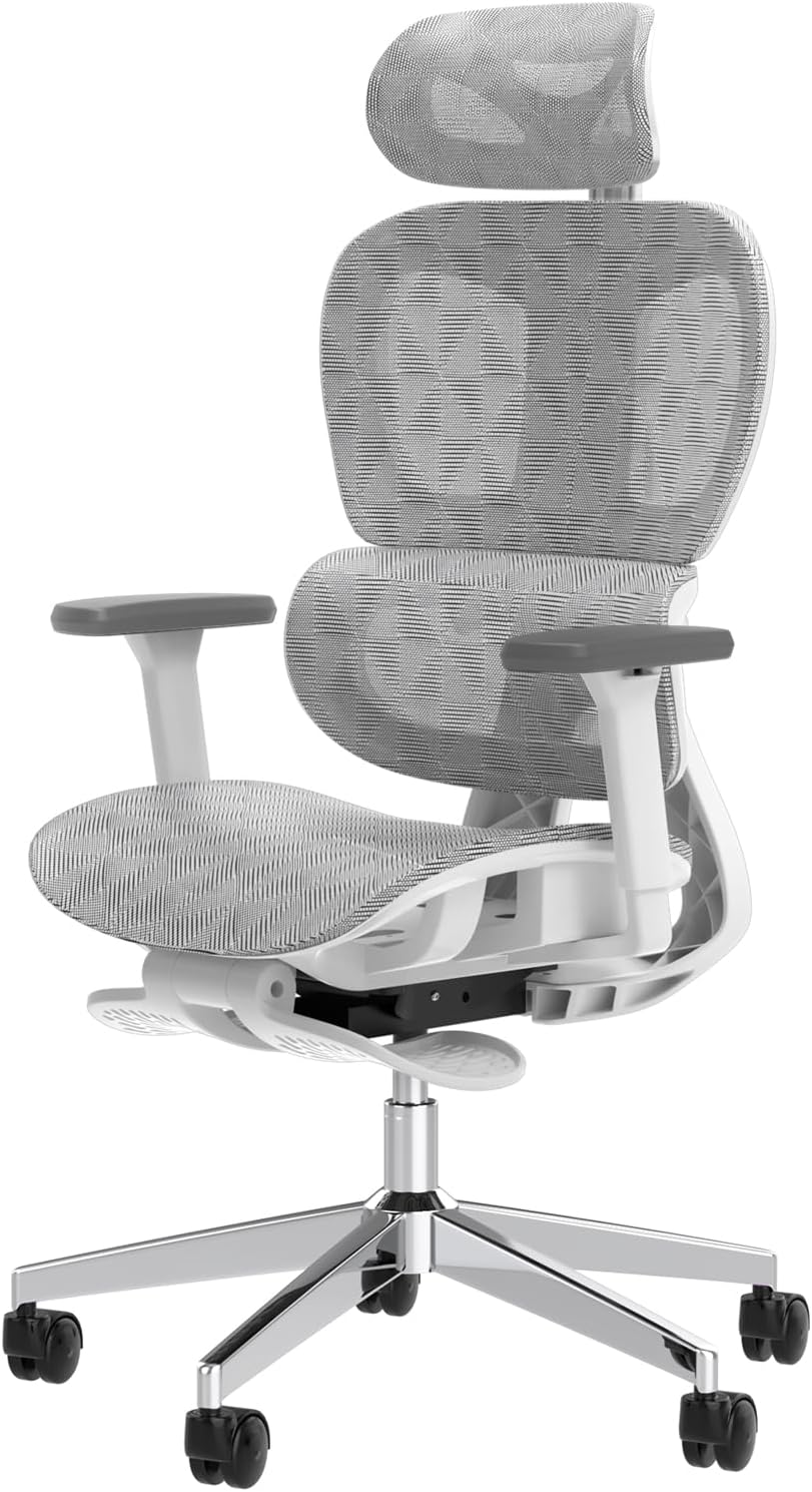 3D Ergonomic Office Chair – High Back Mesh Desk Chair with 3D Adjustable Armrests, Wheels, for Home and Office.