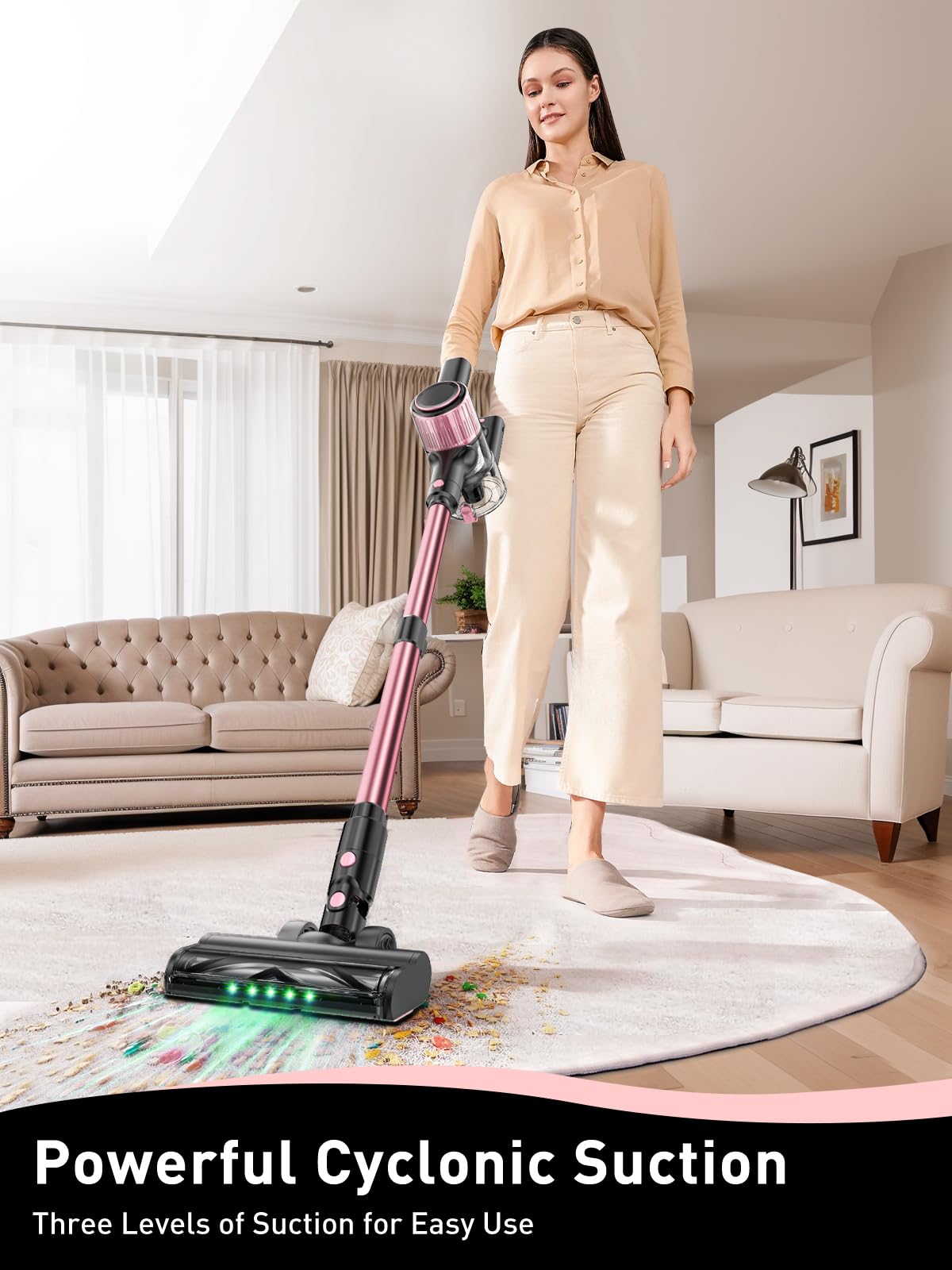 VICEASE Cordless 8 in 1 Powerful Vacuum Cleaner