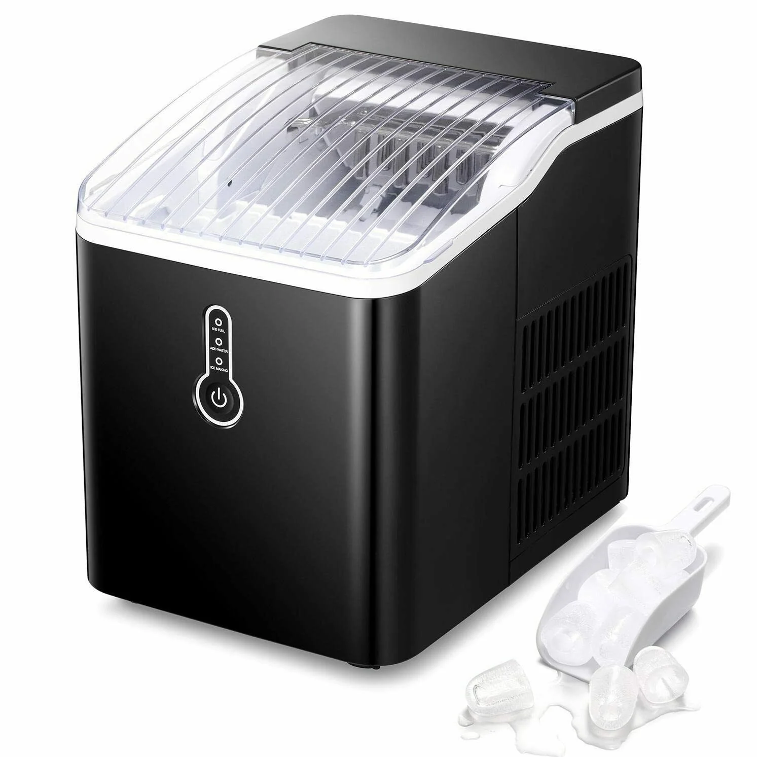 Portable Countertop Ice Maker Machine�?6Lbs/24H�?Self-Cleaning Home, Low Noise
