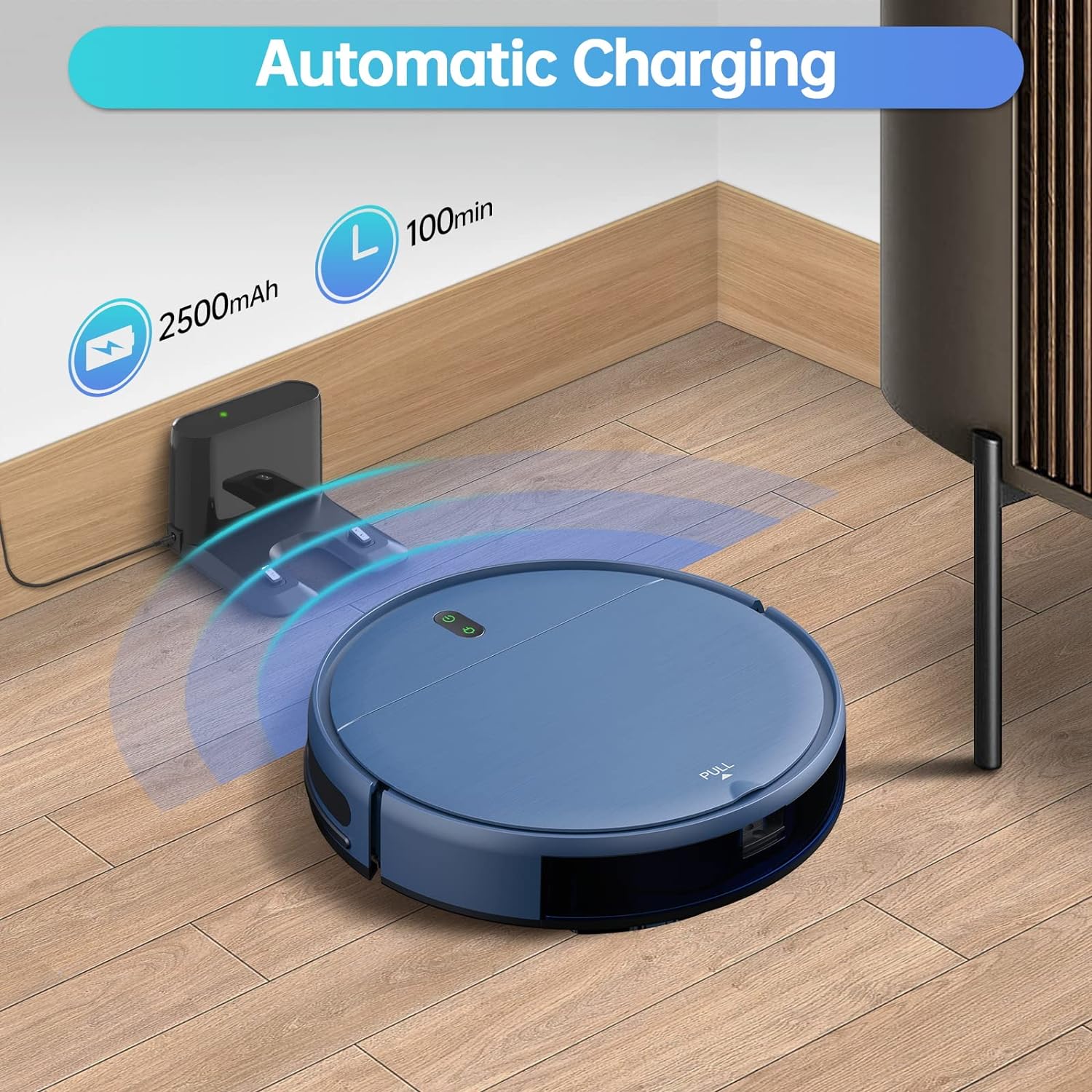 Sweeping robot and mop combo, self-charging, slim