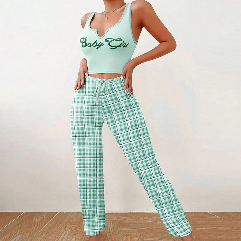 Luna Plaid Sleepwear Set