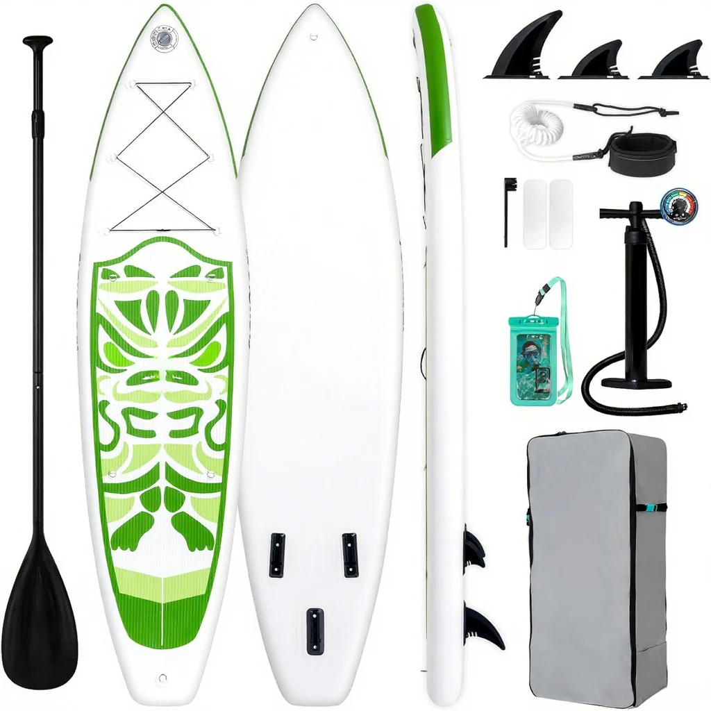 Inflatable Ultra-Light Stand Up Paddle Board for All Skill Levels with Premium SUP Paddleboard Accessories,Non-Slip Comfort Deck for Youth & Adults