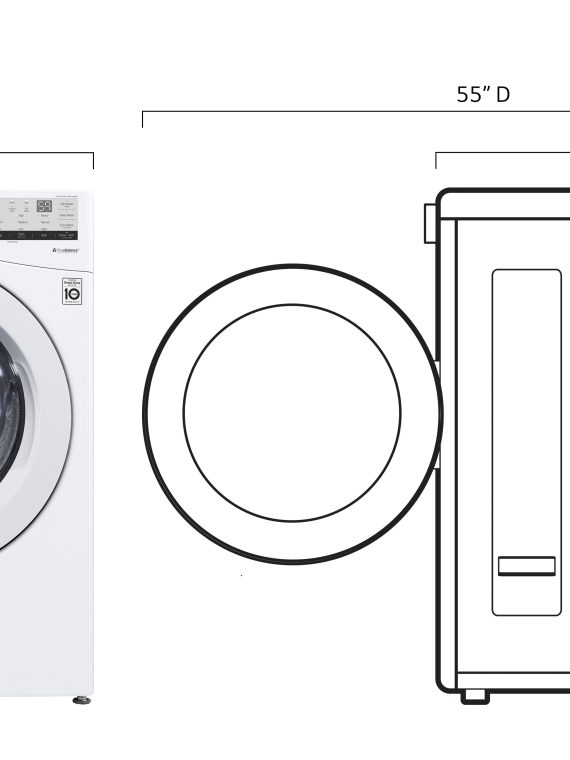 2025 4.5 Cu. Ft. High Efficiency Stackable Front-Load Washer with 6Motion Technology – White