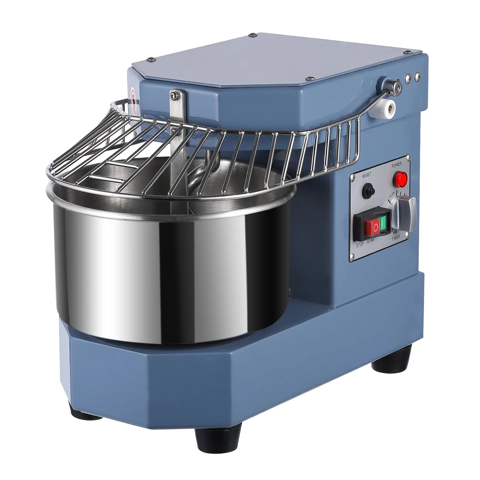 2025  8Qt Commercial Food Mixer, 450W Dual Rotating Dough Kneading Machine w Food-grade Stainless Steel Bowl, Security Shield & Timer, Commercial