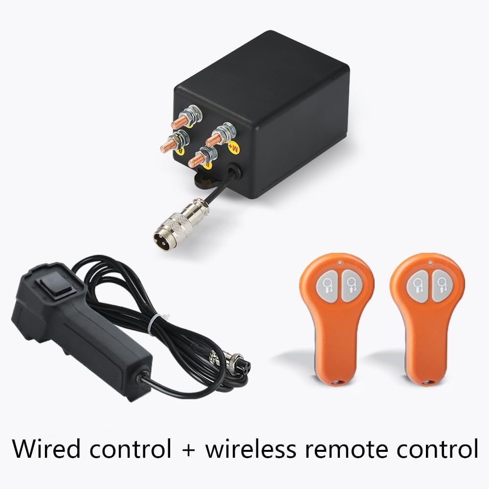 Pismire Winch Versatile 0.5T Folding Truck-Mounted Bed Crane Hoist Lift Pickup with Electric Winch 3500 lb 12V, Painted Steel 1100 lb Pickup 360° Swivel Base