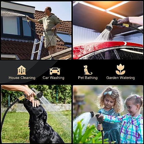 Expandable Garden Hose 100ft - New Patented Water Hose with 40 Layers of Innovative Nano Rubber